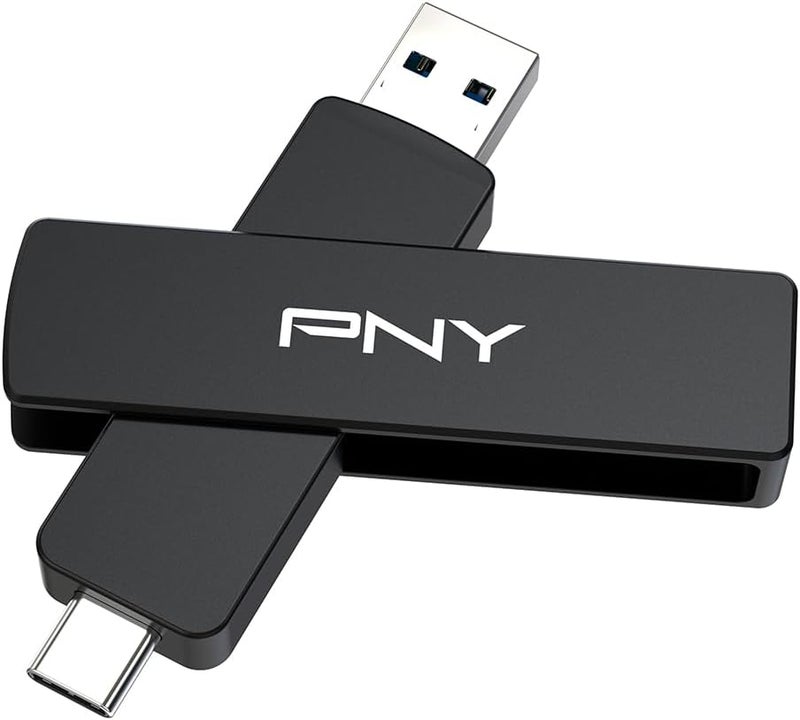 PNY 512 جيجابايت ديو لينك V3 USB 3.2 الجيل 2 نوع-C و نوع-A OTG فلاش درايف بسرعات قصوى قراءة/كتابة 1000/800 ميجابايت/ثانية تخزين خارجي متنقل متوافق مع الهواتف الذكية/الأجهزة اللوحية/الحواسيب المحمولة/الحواسيب المكتبية - Image 4